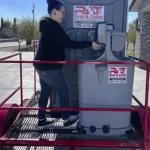 trailer mounted porta potty